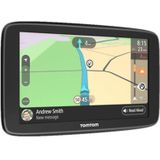 TomTom GO Classic navigatiesysteem voor auto's, 15,24 cm, verkeersinformatie, proefperiode voor waarschuwingen voor gevarenzones, EU-kaarten, update via wifi, geïntegreerde omkeerbare houder