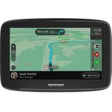 TomTom GO Classic navigatiesysteem voor auto's, 15,24 cm, verkeersinformatie, proefperiode voor waarschuwingen voor gevarenzones, EU-kaarten, update via wifi, geïntegreerde omkeerbare houder