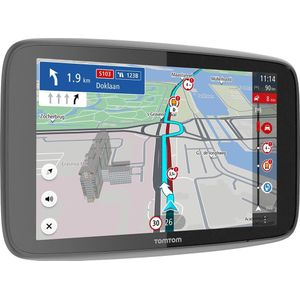TomTom GO Expert GPS Truck Navigatie – 6 inch HD-display, POI en aangepaste routes voor vrachtverkeer, TomTom Traffic, wereldkaart, gevarenwaarschuwing, snelle updates via wifi