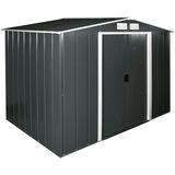 tepro Gerätehaus Eco 8x6, anthrazit/weiß