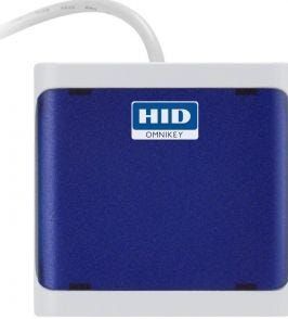 HID - Omnikey 5022 - Geheugenkaartlezer - Blauw, Grijs - USB 2.0, Ondersteunt ISO14443 A/B en ISO 15693
