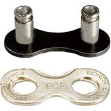Taya Kettingverbindingsschakel - 1-speed - Gereedschapsvrij - 2 stuks - Zilver/Zwart