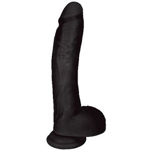 Curve Toys Dildo met Ballen - 25,5 cm black