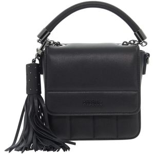 Rebelle, Tassen, Dames, Zwart, ONE Size, Leer, Handbags