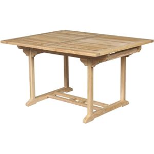 Teakea - Teakhouten Uitschuifbare Tuintafel | Rechthoekig | 150<>200x100x75