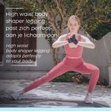 Jofairee - Perfect Shaper - Sportlegging - Zwart/Roze - 2-pack, Hoge Taille, Corrigerende Shapewear