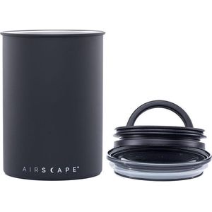 Planetary Design - Airscape Classic - Voorraadpot - Mat Zwart - 500 gram - Luchtdicht en Vers
