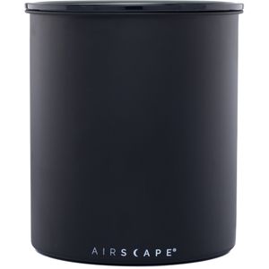 Airscape - LET OP 1 Kilo! - Koffiebonen - Voorraadpotten - Koffie - Staal - Mat Zwart - LET OP Extra Groot!