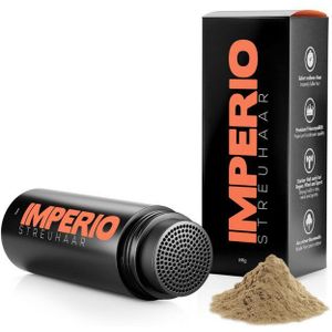 IMPERIO - Premium Haarvezels - Lichtbruin - 100% Onzichtbaar - Voor Kaalheid Mannen en Alopecia Vrouwen
