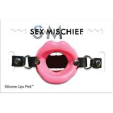 Open Mouth Gag - Silicone Lips Pink