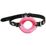 Open Mouth Gag - Silicone Lips Pink