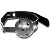 Zwarte Ball Gag met Gaten