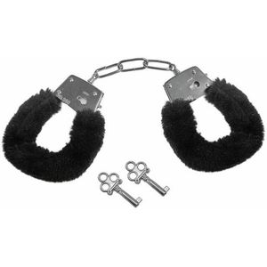 S&M Furry Handcuffs - Black