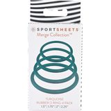 Sportsheets - Merge Collection - 4-delige rubberen cockring set