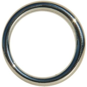 Sportsheets - Edge - naadloze ""2"" Metal O-ring - zilver, 1 stuk