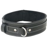 Edge Gevoerde Lederen Halsband Sportsheets 80252