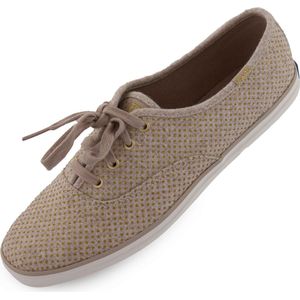 Keds - WMS - Kampioen Glitter Wool Canvas - Sneakers - Beige