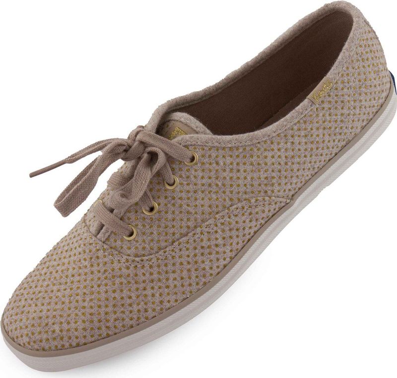 Keds - WMS - Kampioen Glitter Wool Canvas - Sneakers - Beige