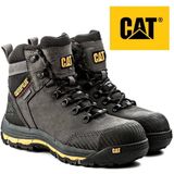 CAT Munising Hoge Veiligheidsschoen - Zwart - Leer - S3