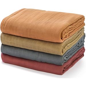 Momcozy wiegdeken, 4-pack, enkele kleuren