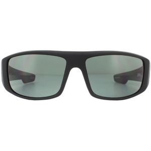Spy Zonnebril Logan 670939973863 Soft Mat Zwart HD Plus Grijs Groen | Sunglasses