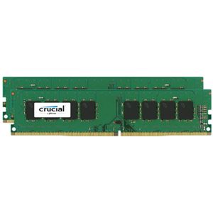 Crucial 2x4GB DDR4 Werkgeheugenset voor PC DDR4 8 GB 2 x 4 GB 2400 MHz 288-pins DIMM CL17 CT2K4G4DFS824A