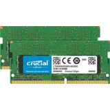 Crucial 16GB DDR4-2400 Werkgeheugenset voor laptop DDR4 16 GB 2 x 8 GB 2400 MHz 260-pins SO-DIMM CL17 CT2K8G4S24AM