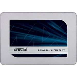 Crucial CT1000MX500SSD1 MX500 Internal SSD, 1TB, 2.5", SATA3 6Gbps, w/ 9.5mm adapter