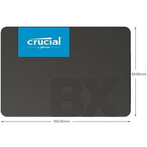 Crucial BX500 SATA SSD 480GB, 2,5"" Interne SSD (Solid State Drive), Tot 540MB/s, Compatibel met Laptop en Desktop (PC), 3D NAND, Dynamische Schrijfversnelling - CT480BX500SSD1