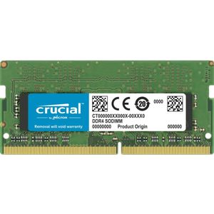 Crucial RAM 64GB Kit (2x32GB) DDR4 3200MHz CL22 (of 2933MHz of 2666MHz) Laptop Geheugen CT2K32G4SFD832A