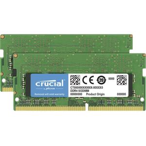 Crucial RAM-kit van 16 GB (2 x 8 GB) DDR4 3200 MHz CL22 (of 2933 MHz of 2666 MHz) laptopgeheugen CT2K8G4SFRA32A