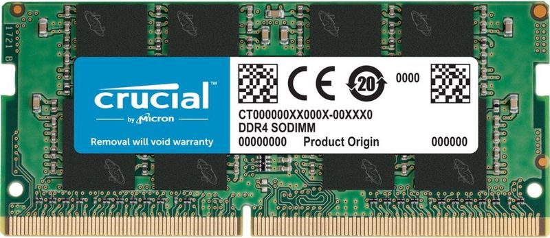 Crucial CT16G4SFRA32A 16GB DDR4-3200 SODIMM PC4-25600 CL22 SR x16 260pin