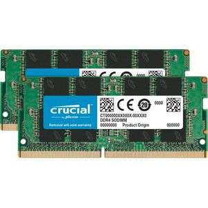 Crucial DDR4-3200 Kit 32GB 2x16GB SODIMM CL22 (8Gbit/16Gbit