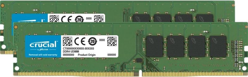 Crucial RAM-geheugen - 32 GB DDR4 DIMM - 3200MHz - 2 x 16 GB