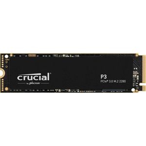 Crucial P3 500 GB NVMe/PCIe M.2 SSD 2280 harde schijf M.2 PCIe NVMe Retail CT500P3SSD8