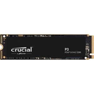 Crucial P3 2 TB NVMe/PCIe M.2 SSD 2280 harde schijf M.2 PCIe NVMe Retail CT2000P3SSD8
