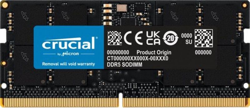 Crucial SORAM D5 5600 24GB CL46GB geheugenmodule 1 x 24 GB DDR5 5600 MHz ECC