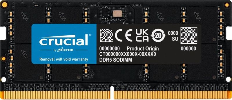 Crucial Laptopgeheugen CT32G56S5 32GB DDR5 SODIMM 5600MHz 1 x 32 GB