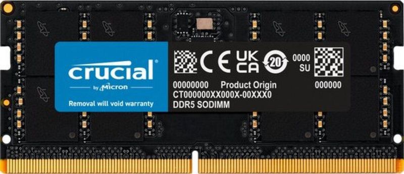 Crucial Laptopgeheugen CT48G56S5 48GB DDR5 SODIMM 5600MHz 1 x 48 GB