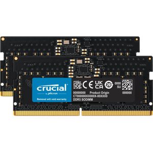 Crucial RAM 16 GB Kit (2 x 8 GB) DDR5 5600 MHz (of 5200 MHz of 4800 MHz) laptopgeheugen CT2K8G56C46S5
