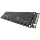 Crucial - T700 4TB SSD - Gen5 NVMe M.2 - Zwart