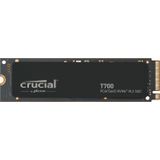 Crucial - T700 4TB SSD - Gen5 NVMe M.2 - Zwart