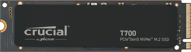 Crucial - T700 4TB SSD - Gen5 NVMe M.2 - Zwart