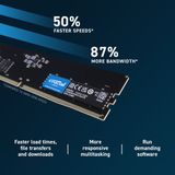 Crucial - DDR5-5600 - RAM - Zwart - 16GB UDIMM CL46, 5600 MHz, 288-pins