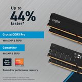 Crucial Pro DDR5 RAM 32GB Kit (2x16GB) 6000MHz, Intel XMP 3.0, PC Computer Arbeitsspeicher 32GB DDR5 - CP2K16G60C48U5