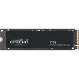 Crucial T705 SSD 1TB PCIe Gen5 NVMe M.2 interne Gaming SSD (nieuw 2024), tot 13.600MB/s, Microsoft DirectStorage, achterwaartse compatibiliteit met PCIe 3.0 en 4.0, SSD-harde schijf - CT1000T705SSD3