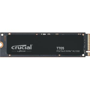 Crucial T705 1TB PCIe Gen5 NVMe M.2 Interne Gaming SSD (Nieuw 2024), Tot 13.600MB/s, PCIe 3.0 & 4.0 Compatibel, Microsoft DirectStorage, Solid State Drive - CT1000T705SSD3