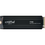 Crucial Nieuwe PCIe Gen5 NVMe M.2 2024 T705 1TB SSD met koellichaam - Tot 13.600 MB/s - Game Ready - Interne harde schijf (PC) - +1 MB Adobe CC - CT1000T705SSD5