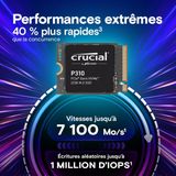 Crucial CT1000P310SSD2 - Interne SSD - 1 TB - PCIe 4.0