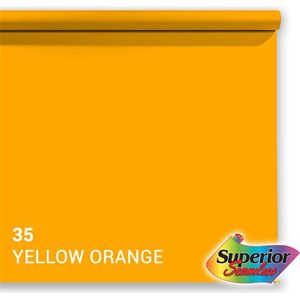 Superior Achtergrond Rol Yellow-Orange (nr 35) 1.35m x 11m